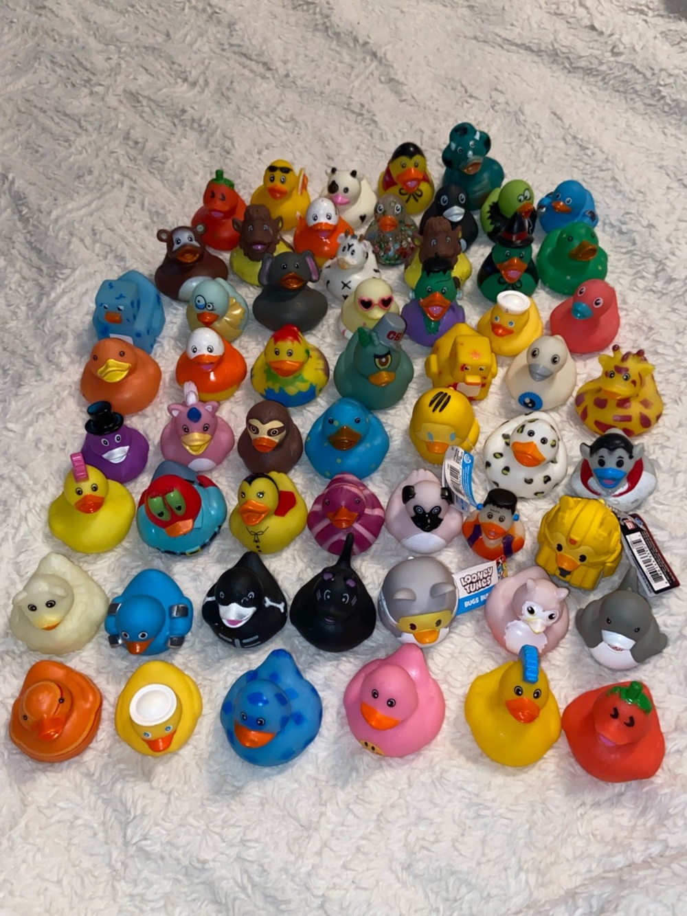 57pc Rubber Duck Lot 2” Jeep Ducks Bath Ducks Assorted Collection